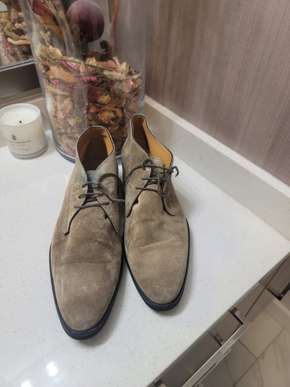 DI BIANCO GALLO PALERMO Shoes Made in Italy Mens 10.5 Suede Brown